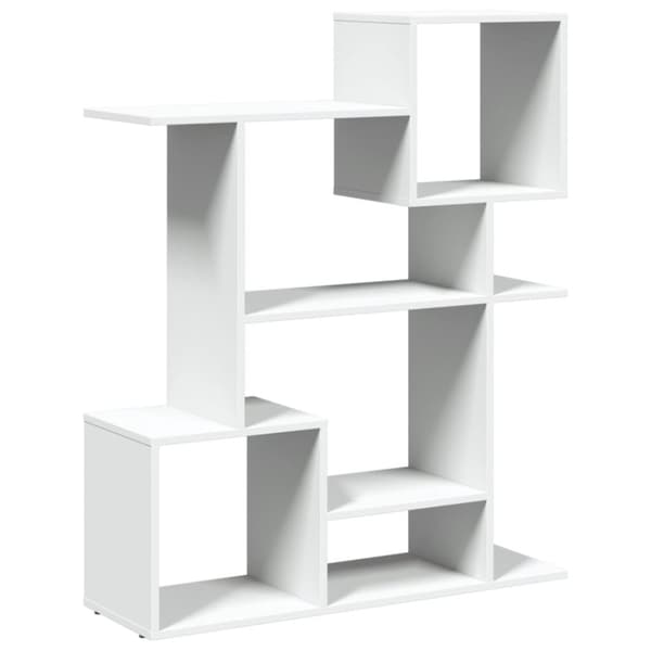 bogreol/rumdeler 92x29x112 cm konstrueret træ hvid