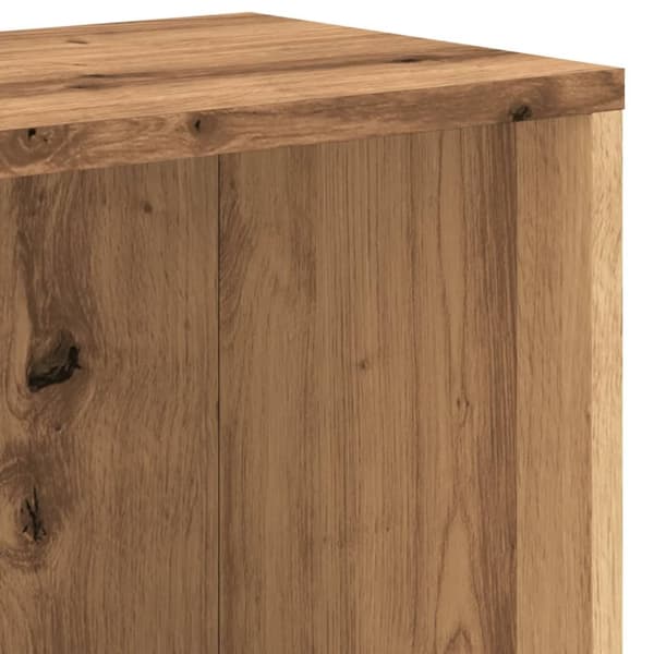 bogreol 67x24x161 cm konstrueret træ kunsteg