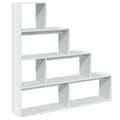 Miniatyrbillede 2 af 10: bogreol/rumdeler 143,5x29x143,5 cm konstrueret træ hvid
