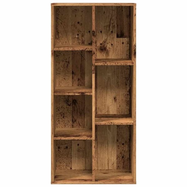 bogskab 50x25x104 cm antikt trælook