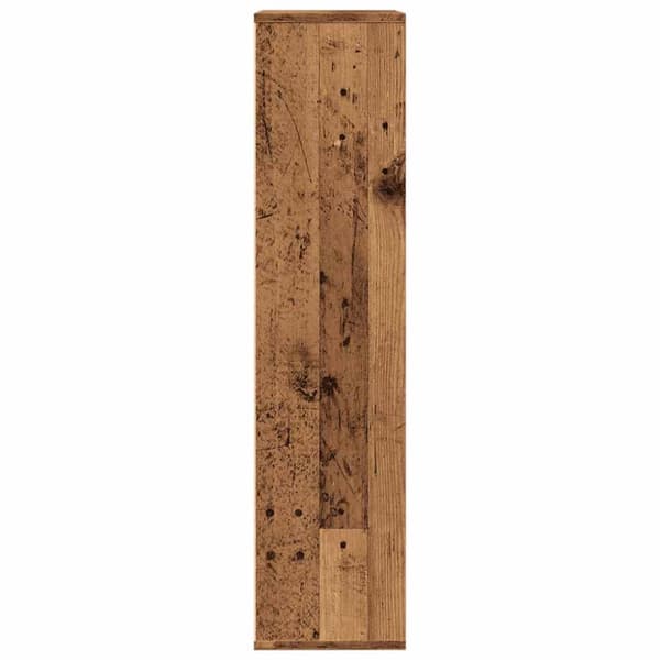 bogskab 50x25x104 cm antikt trælook