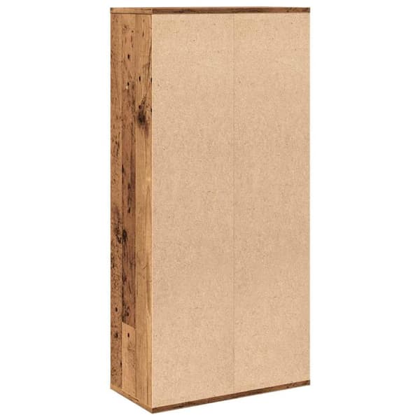 bogskab 50x25x104 cm antikt trælook