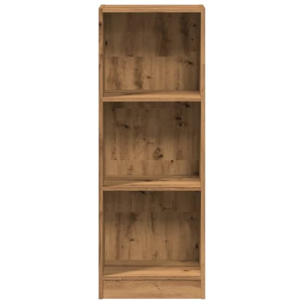 bogreol 40x24x109 cm konstrueret træ egetræsfarve