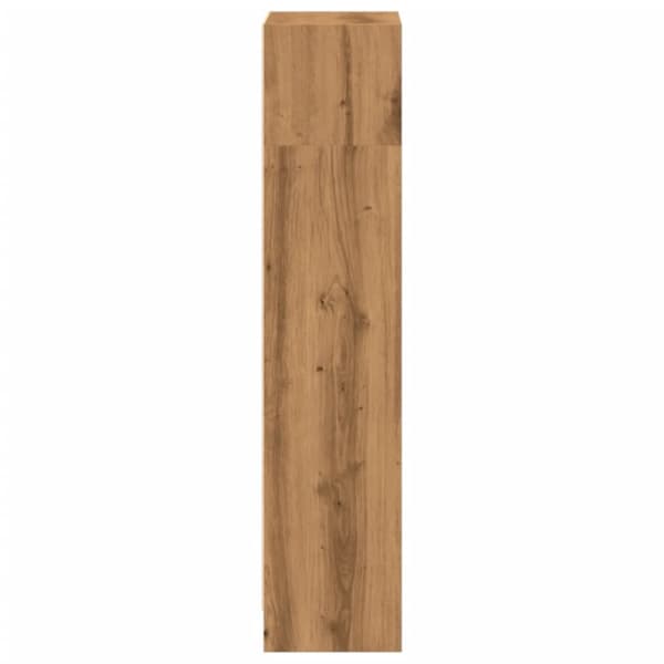 bogreol 40x24x109 cm konstrueret træ egetræsfarve