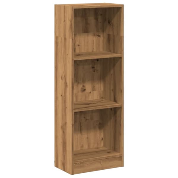 bogreol 40x24x109 cm konstrueret træ egetræsfarve