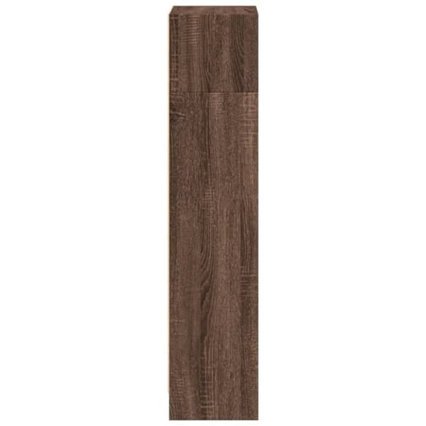 bogreol 40x24x109 cm konstrueret træ brun egetræsfarve