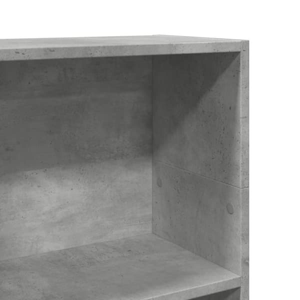 bogreol 40x24x109 cm konstrueret træ betongrå