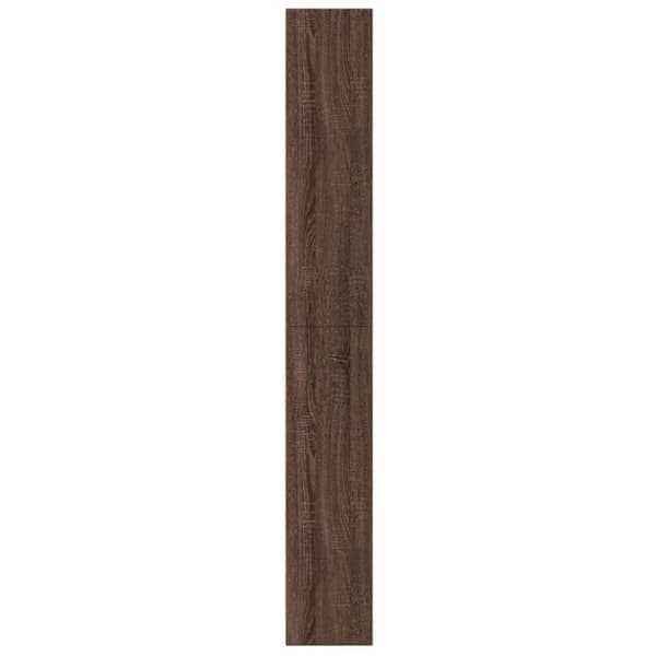 bogreol 60x24x176 cm konstrueret træ brun egetræsfarve