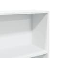 Miniatyrbillede 7 af 10: bogreol 80x24x143 cm konstrueret træ hvid