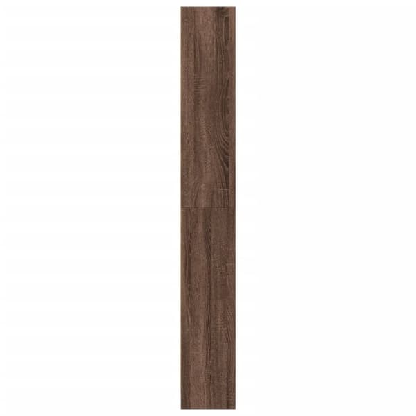 bogreol 80x24x176 cm konstrueret træ brun egetræsfarve