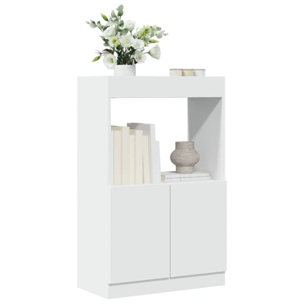 skab 63x33x100 cm konstrueret træ hvid