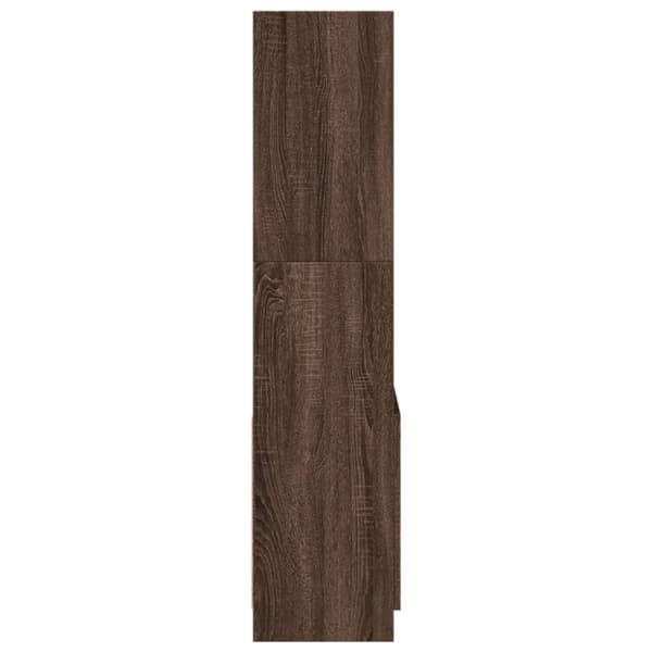 højskab 63x33x140 cm konstrueret træ brun egetræsfarve