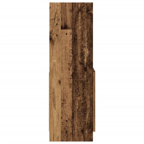 højskab 92x33x100 cm konstrueret træ antikt træ