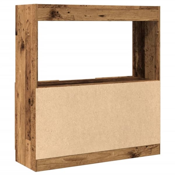 højskab 92x33x100 cm konstrueret træ antikt træ
