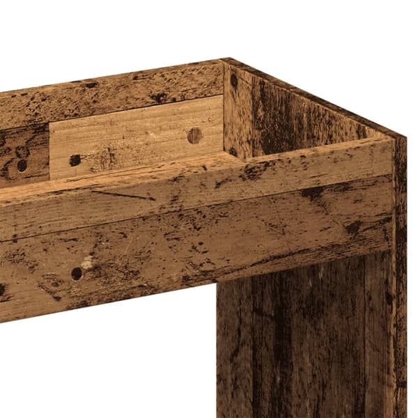 højskab 92x33x100 cm konstrueret træ antikt træ