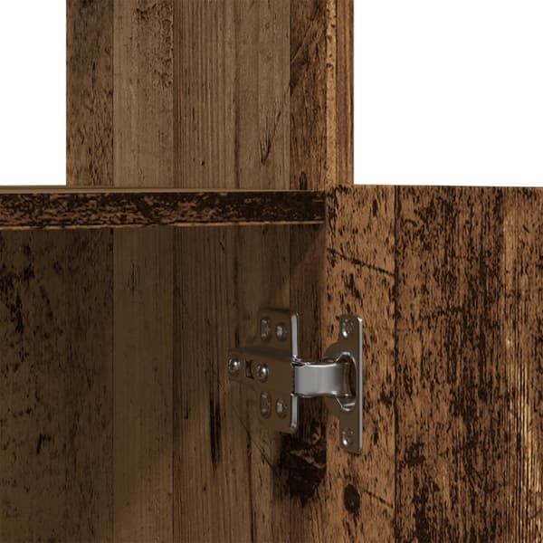 højskab 92x33x100 cm konstrueret træ antikt træ