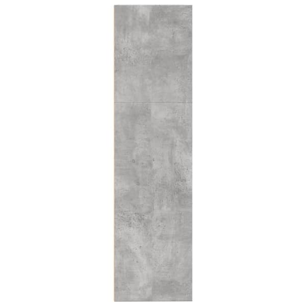 bogreol 80x30x114 cm konstrueret træ betongrå