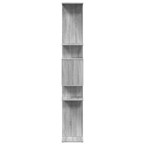 bogreol 92x29x188 cm konstrueret træ grå sonoma-eg