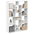 Miniatyrbillede 4 af 10: bogreol 102x29x143 cm konstrueret træ hvid