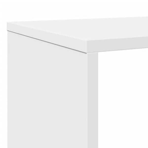 bogreol 102x29x143 cm konstrueret træ hvid