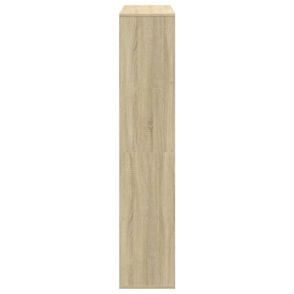 Bokhylla sonoma-ek 102x29x143 cm konstruerat trä