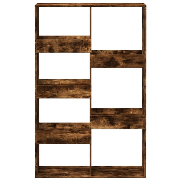 rumdeler 100x33x155,5 cm konstrueret træ røget egetræsfarve