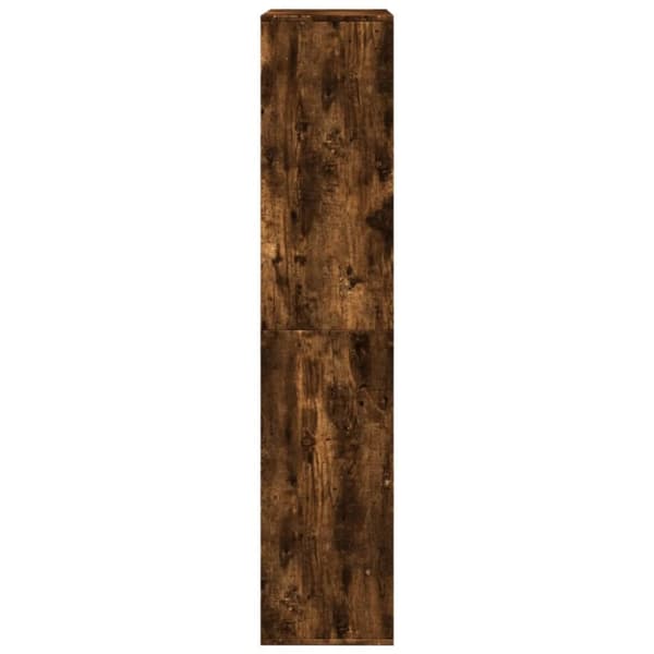 rumdeler 100x33x155,5 cm konstrueret træ røget egetræsfarve