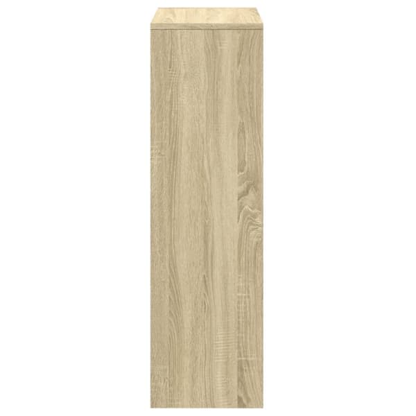 bogreol/rumdeler 99x29x99cm 3niveauer konstrueret træ sonoma-eg