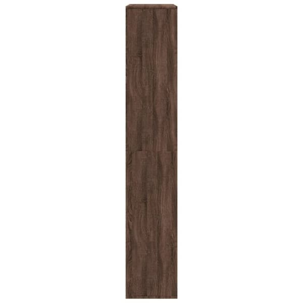 bogreol 100x33x187,5 cm konstrueret træ brun egetræsfarve