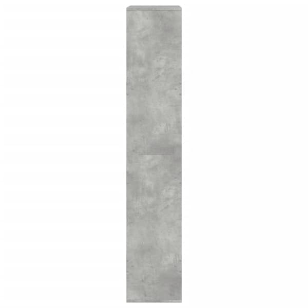 bogreol 100x33x175 cm konstrueret træ betongrå