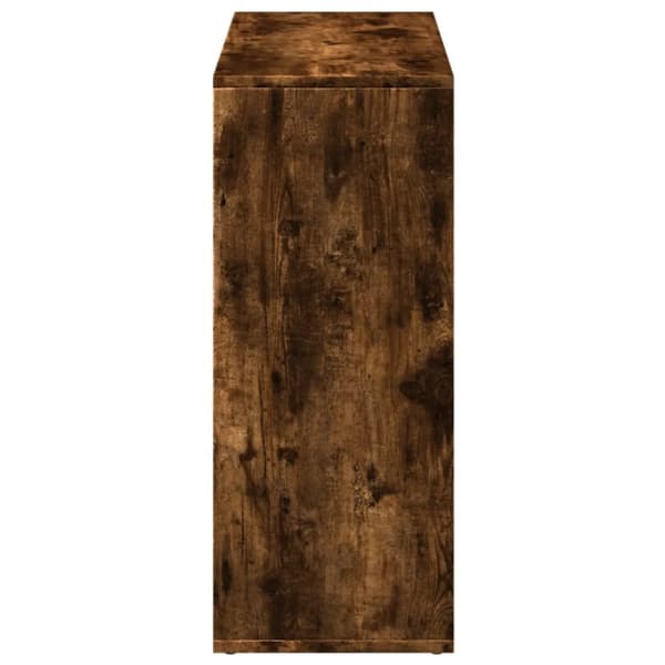 bogreol/rumdeler 69,5x29x69,5 cm konstrueret træ røget eg