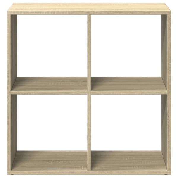 bogreol/rumdeler 69,5x29x69,5 cm konstrueret træ sonoma-eg
