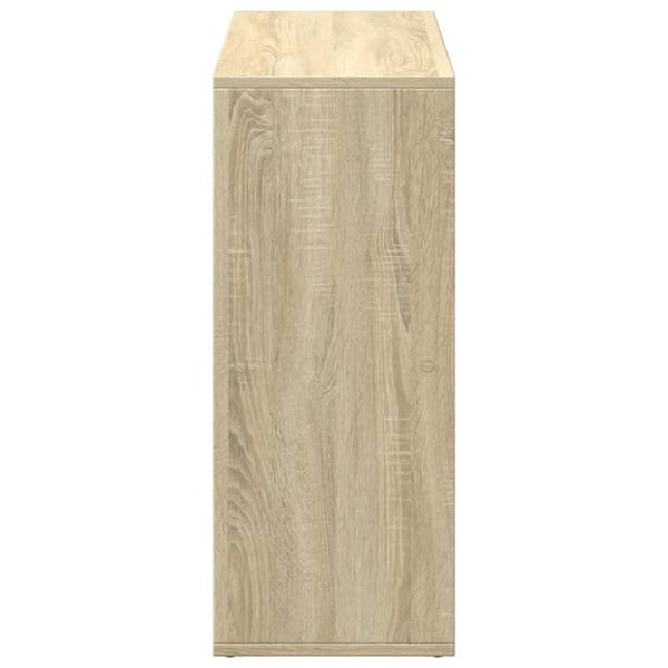 bogreol/rumdeler 69,5x29x69,5 cm konstrueret træ sonoma-eg