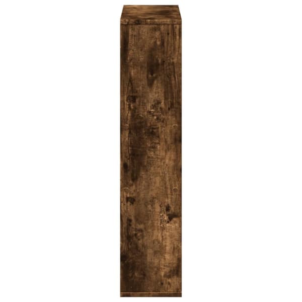 bogreol 63x20x90 cm konstrueret træ røget egetræsfarve