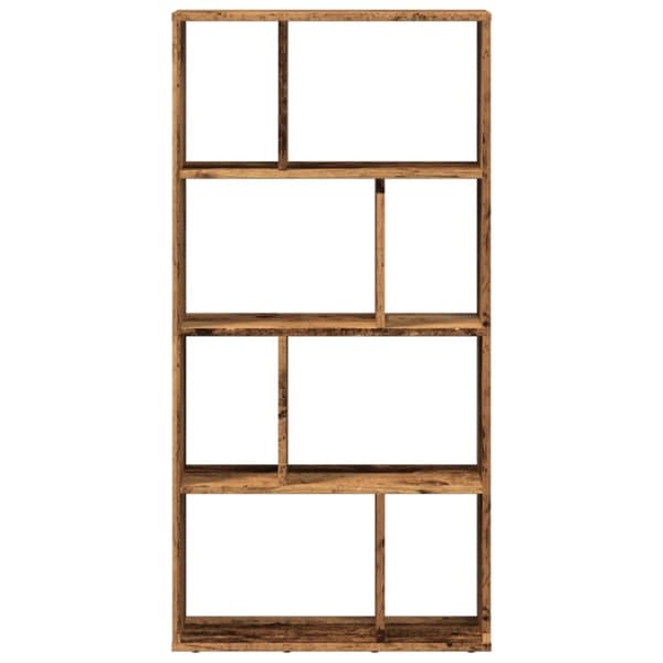 bogreol 60x20x120 cm konstrueret træ antikt træ