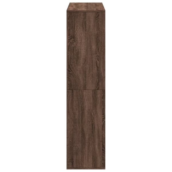 rumdeler 100x33x135 cm konstrueret træ brun egetræsfarve