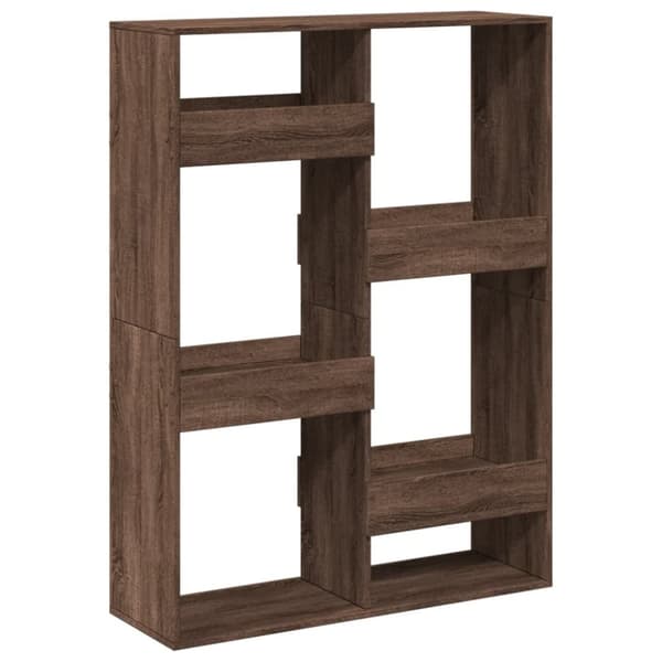 rumdeler 100x33x135 cm konstrueret træ brun egetræsfarve