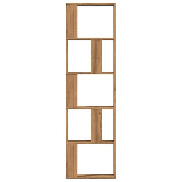 bogskab 45x24x159 cm konstrueret træ kunsteg