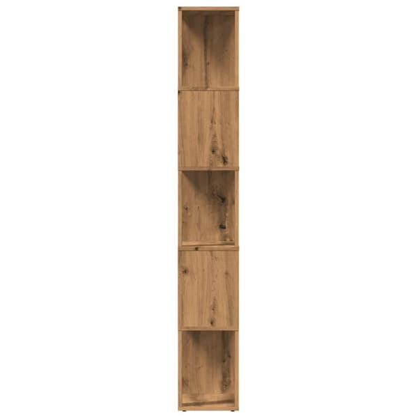 bogskab 45x24x159 cm konstrueret træ kunsteg