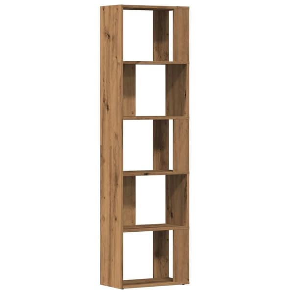 bogskab 45x24x159 cm konstrueret træ kunsteg