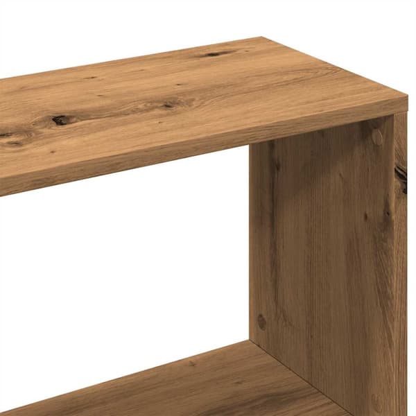 bogskab 45x24x159 cm konstrueret træ kunsteg