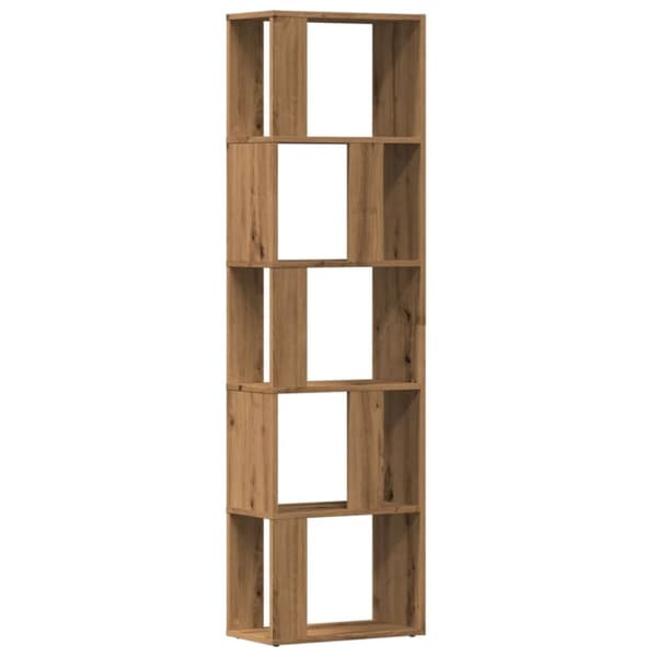 bogskab 45x24x159 cm konstrueret træ kunsteg