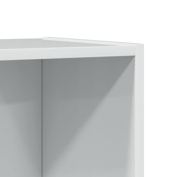 skab 40x30x189 cm konstrueret træ hvid højglans