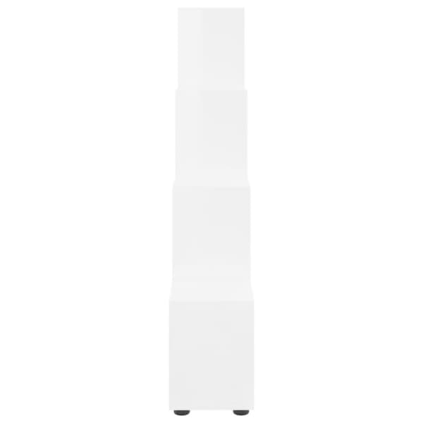 trappereol 142 cm konstrueret træ hvid højglans