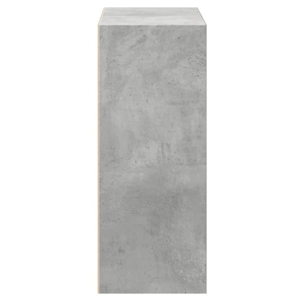 bogreol med 2 hylder 40x30x76,5 cm konstrueret træ betongrå