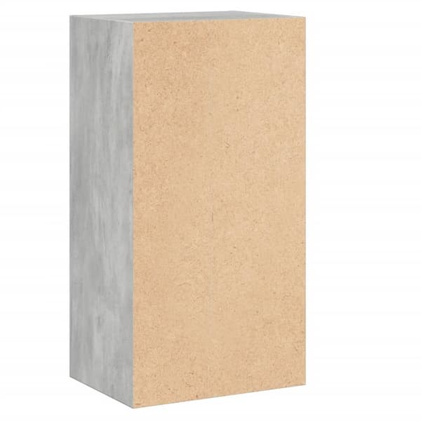 bogreol med 2 hylder 40x30x76,5 cm konstrueret træ betongrå