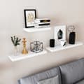 Miniatyrbillede 2 af 5: Væghylde - Floating Decorative Board - Moderne design - Hvid