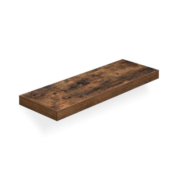 Floating Plank - Wood Look - 60 x 20 x 3,8 cm - Brunt