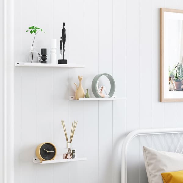Vägghyllor - för fotoramar - Metal - White