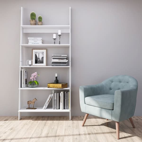 Stigehylde 189x85x29cm til blomster, hvid
